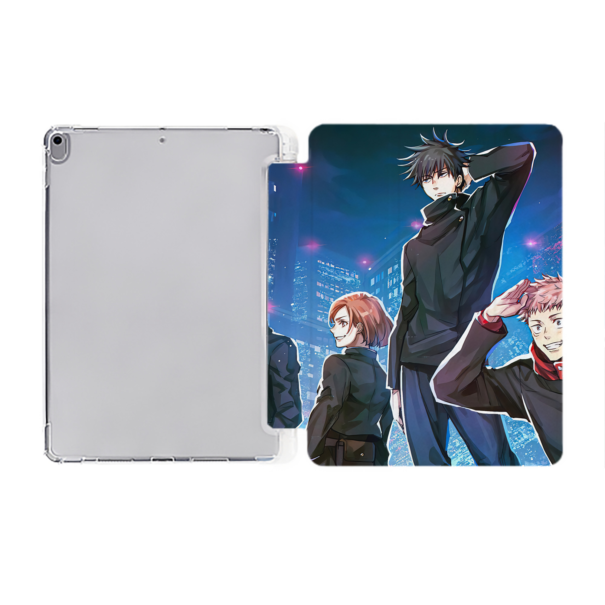 （画像用） SPY×FAMILY间谍家家酒 IPad ケース ペン収納付き 三つ折りスタンド PUレザー×シリコン 対応機種9.5/10.5/10.9インチ